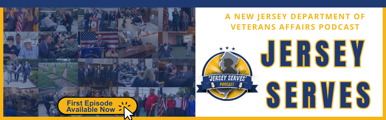 Image of logo for Jersey Serves, new podcast